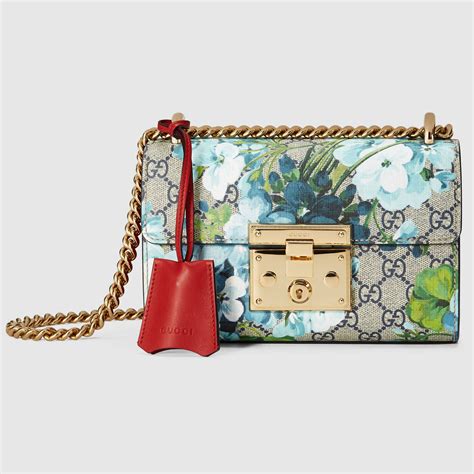 gucci blue blooms padlock medium|what is Gucci padlock.